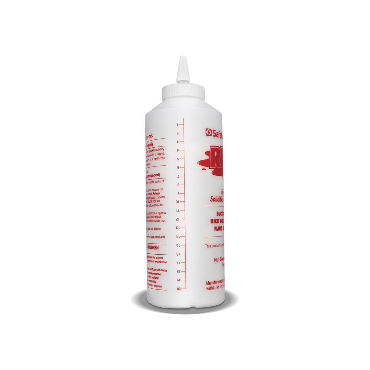 Red Z® Spill Control Solidifier Single/Multi-Use Bottles - Infection and Spill Control