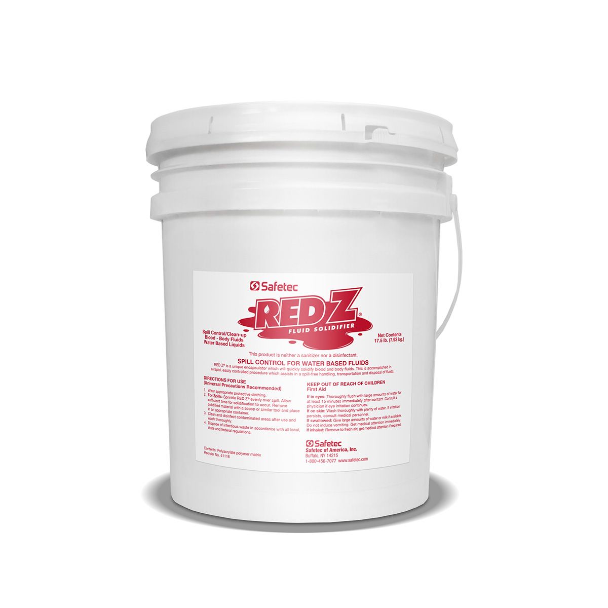 Red Z® Spill Control Solidifier Buckets - Infection and Spill Control