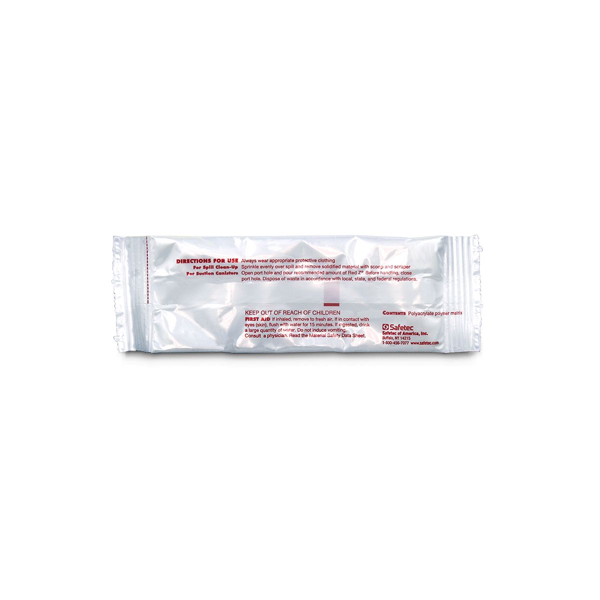 Red Z® Spill Control Solidifier Single Use Pouch - Inspection and Spill Control