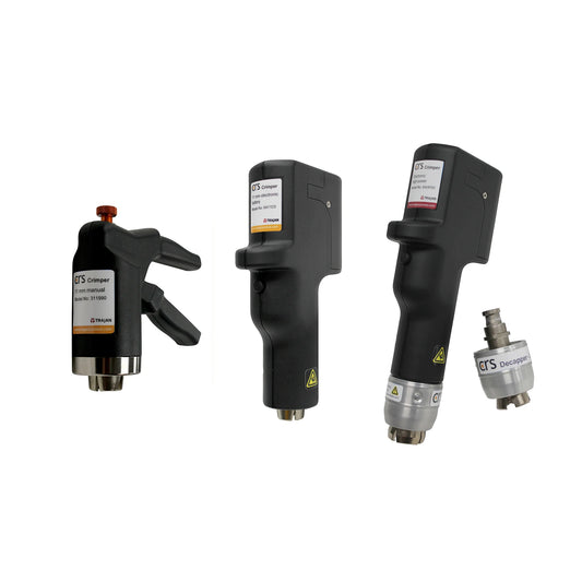 Electronic High Power Crimping Tools - Crimpers, Jaw Sets and Decappers.